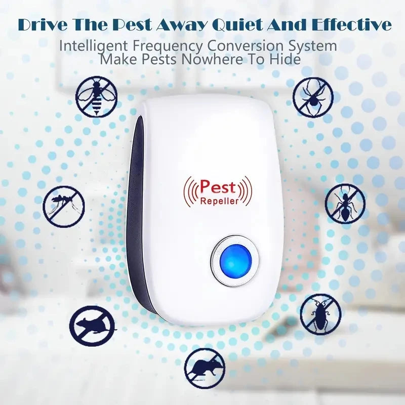 1PCS Ultrasonic Pest Repeller - Effective Indoor Pest Control For Home, Kitchen, Office, Hotel, And Warehouse - Mosquito And Rat Leedoar