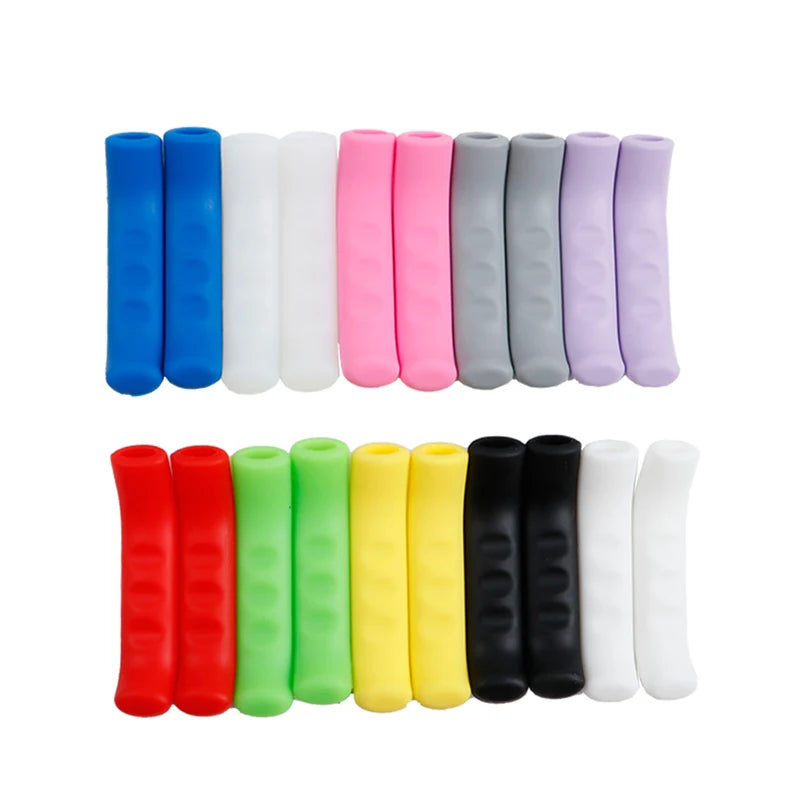 1Pair Bike Brake Lever Protective Silicone Bicycle Lever Grips Bicycle Brake Handle Cover Bicycle Accessories Leedoar