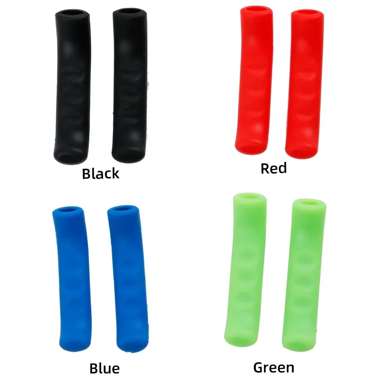 1Pair Bike Brake Lever Protective Silicone Bicycle Lever Grips Bicycle Brake Handle Cover Bicycle Accessories Leedoar