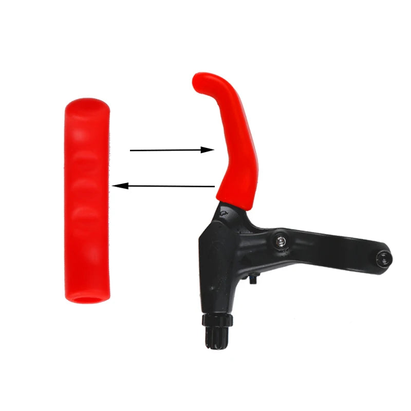 1Pair Bike Brake Lever Protective Silicone Bicycle Lever Grips Bicycle Brake Handle Cover Bicycle Accessories Leedoar