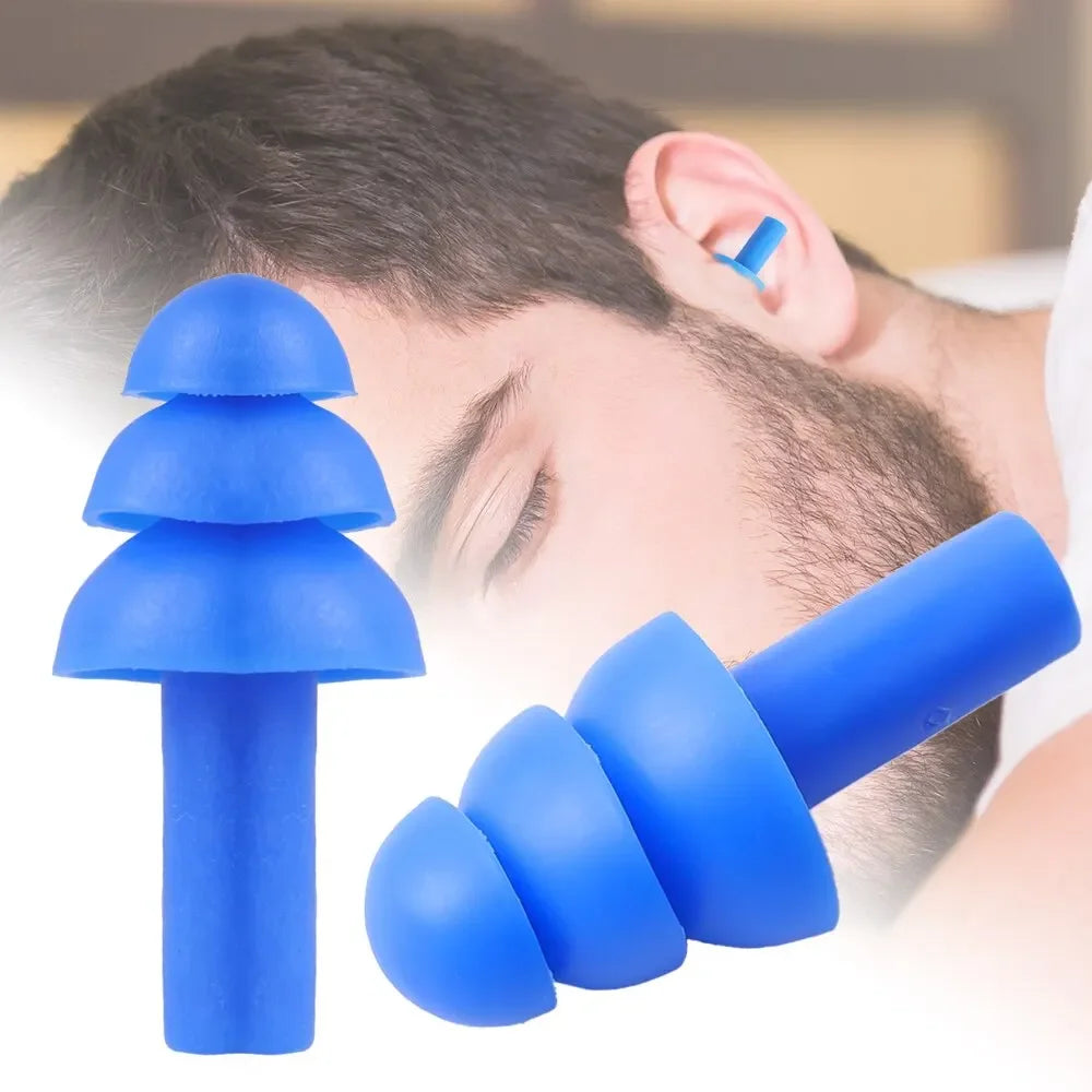 1Pairs Soft Silicone Earplugs Waterproof Swimming Ear Plugs Reusable Noise