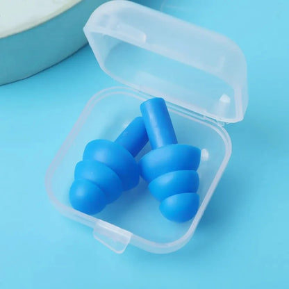 1Pairs Soft Silicone Earplugs Waterproof Swimming Ear Plugs Reusable Noise