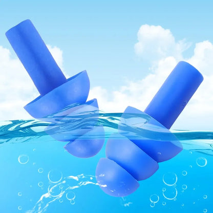 1Pairs Soft Silicone Earplugs Waterproof Swimming Ear Plugs Reusable Noise