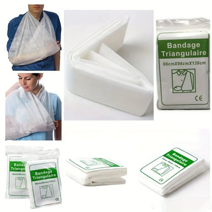 1Pc Kit de primeiros socorros Bandagem médica Fixação de fratura Bandagem triangular de primeiros socorros Acessórios de acampamento de emergência