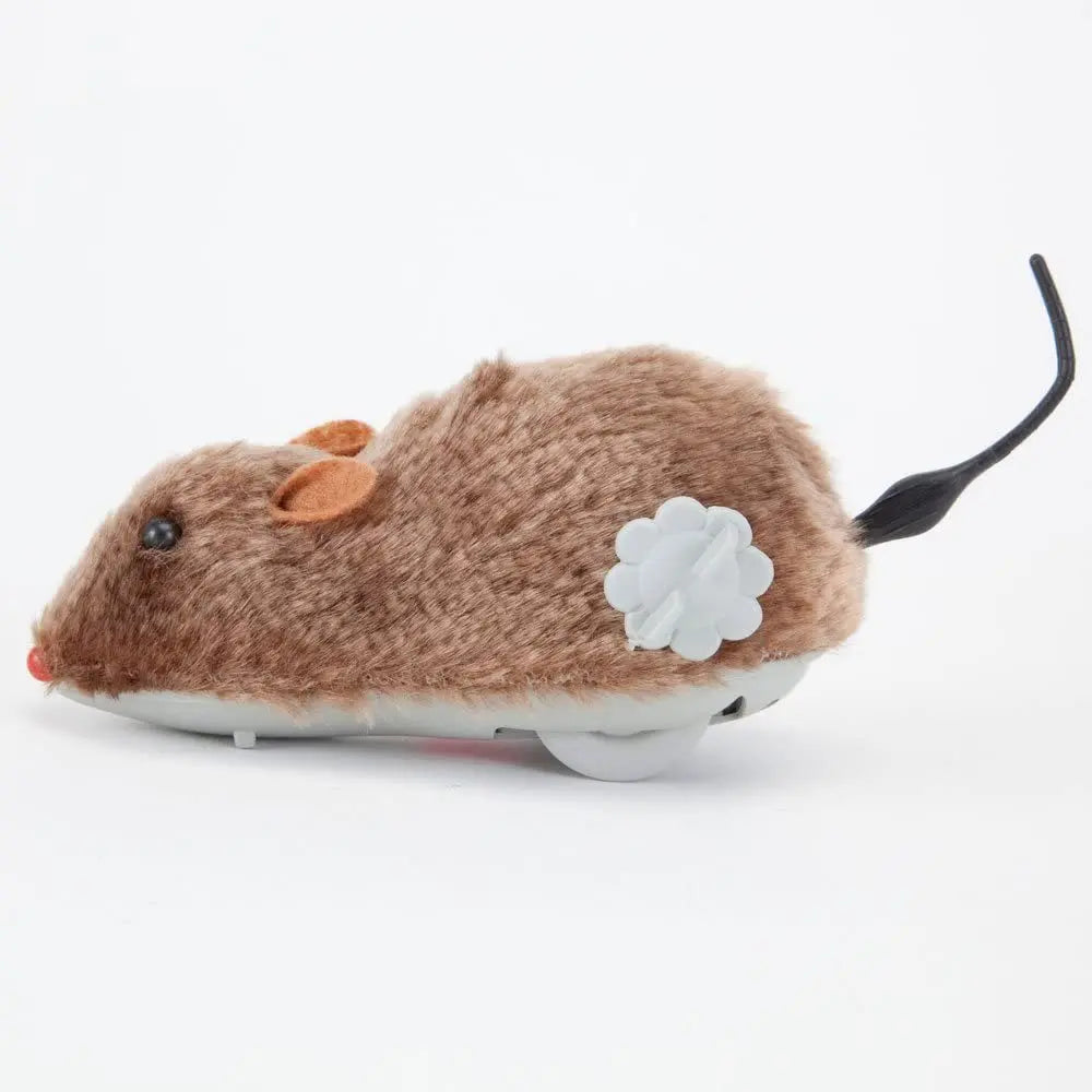 1Pc Funny Lifelike Plush Mouse Running Rat Toy for Cats Dogs Tail Mouse Pets Kids Random Color Leedoar