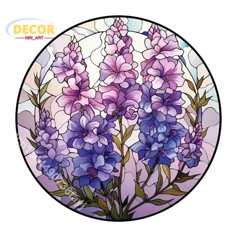 1 pieza de atrapasueños de flores de colores con diseño de colibrí y patrón de vidrio para ventanas, letrero de aluminio de 8 x 12 pulgadas 