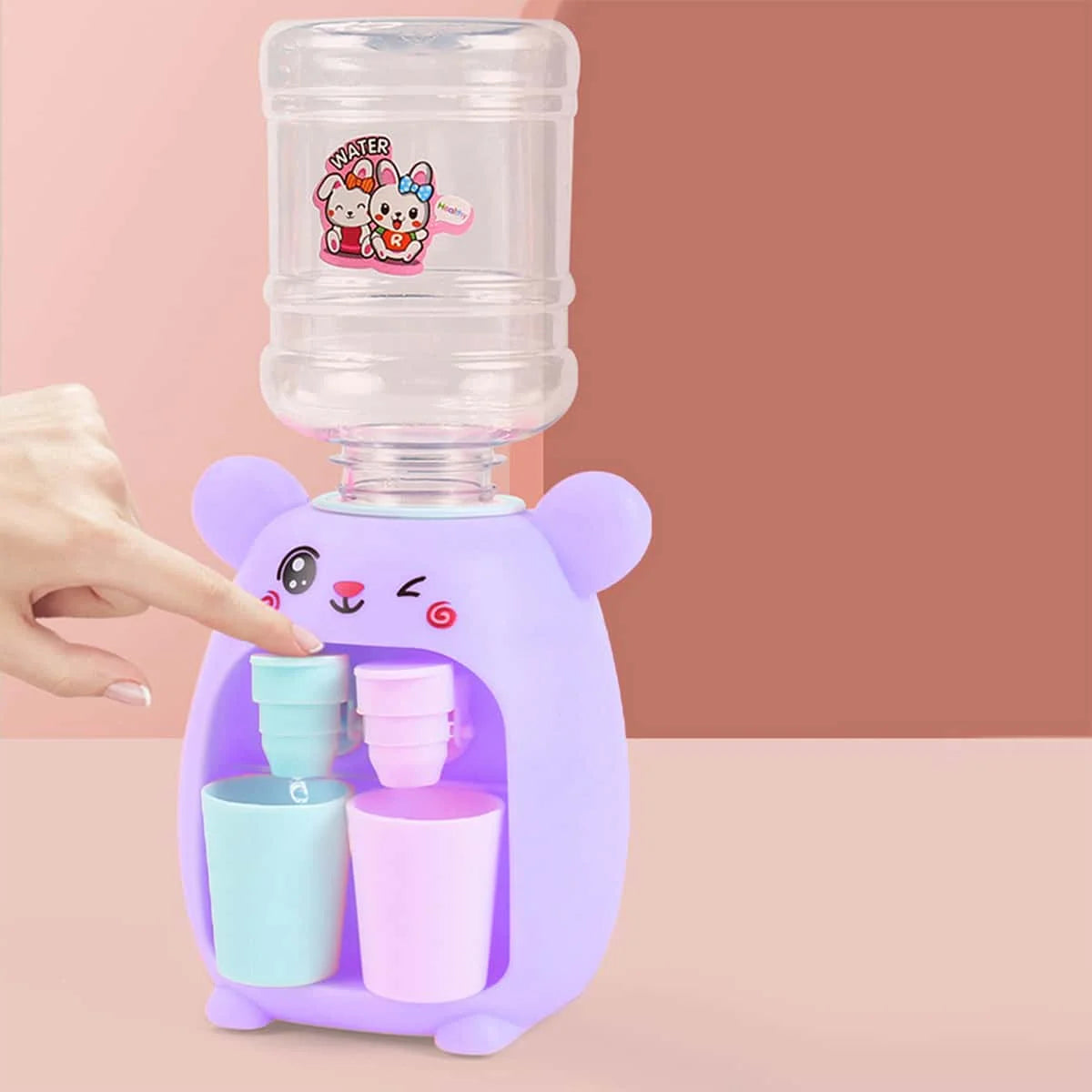 1Pc-Mini Kitchen Simulation Toy Children Kid Role Play Mini Double Headed Water Dispenser Play House Toy Leedoar