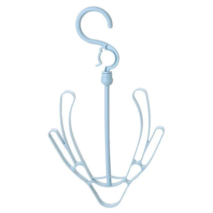 1Pc Mini T Windproof Double Hook Multifunction Plastic Material for Balcony Hanger Shoe Rack Hanging Leedoar