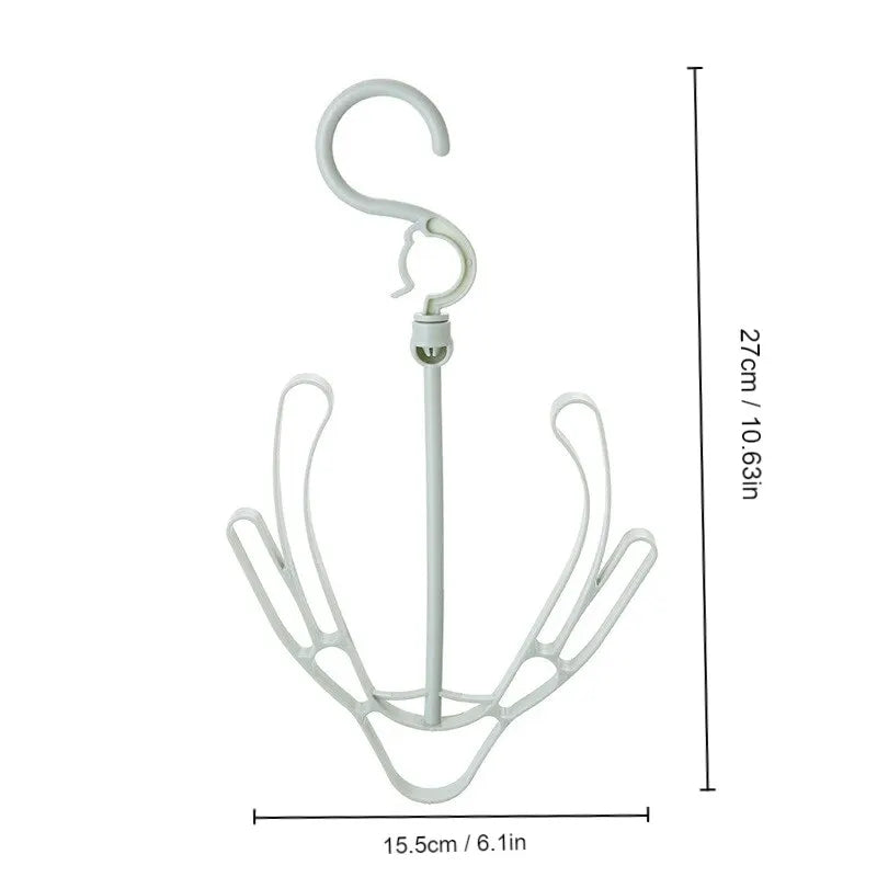 1Pc Mini T Windproof Double Hook Multifunction Plastic Material for Balcony Hanger Shoe Rack Hanging Leedoar