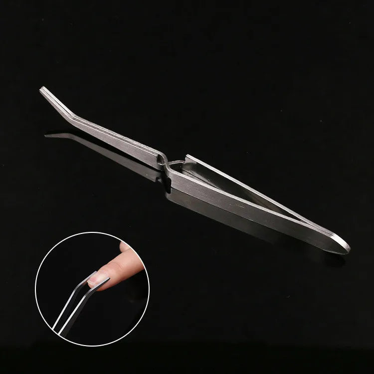 1Pc Multifunction Stainless Steel Nail Art Shaping Tweezers Cross Nail Clip Manicure Tools Fashion New Nail Art Tool Leedoar