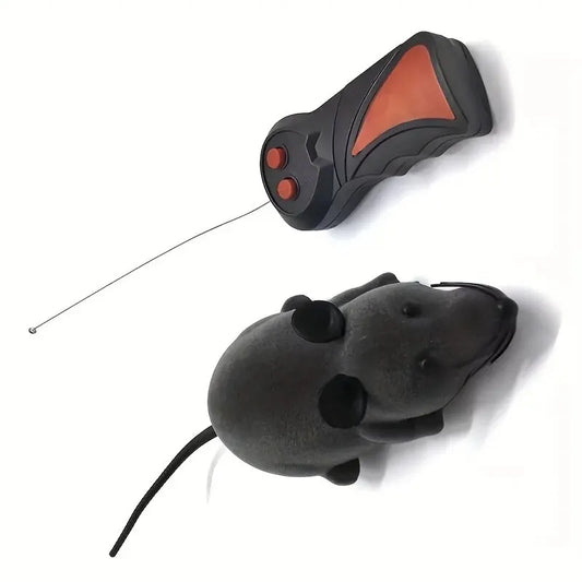 1Pc Remote Control Rat Prank: Trick Your Cat With A Wireless Mouse Toy! Christmas, Halloween, Thanksgiving Gift(Without Battery) Leedoar