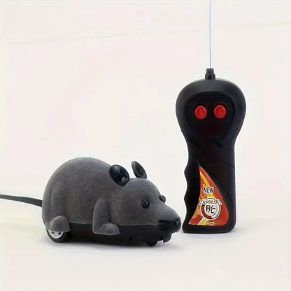 1Pc Remote Control Rat Prank: Trick Your Cat With A Wireless Mouse Toy! Christmas, Halloween, Thanksgiving Gift(Without Battery) Leedoar