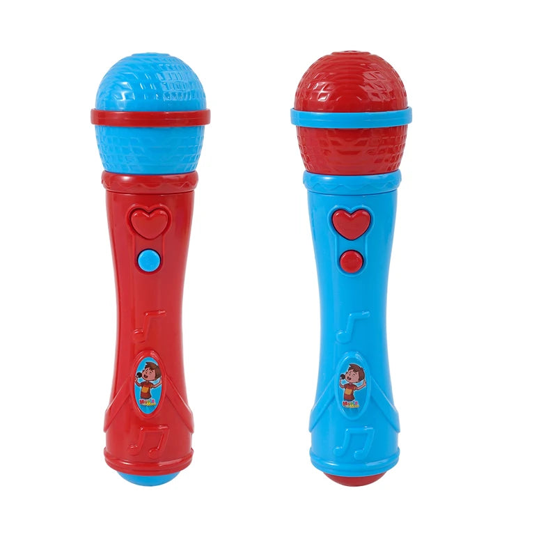 1Pcs Children Simulation Sound Amplifier Microphone Early Education Enlightenment Singing Music Toy Microphone Leedoar