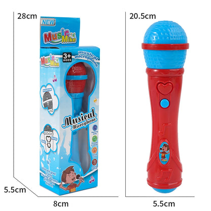 1Pcs Children Simulation Sound Amplifier Microphone Early Education Enlightenment Singing Music Toy Microphone Leedoar