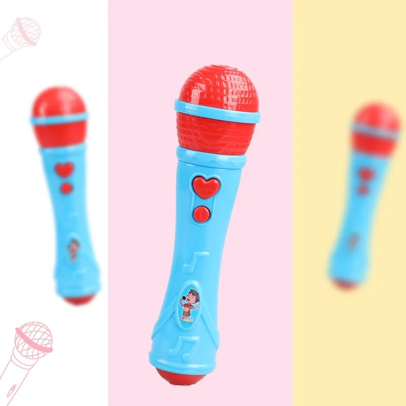 1Pcs Children Simulation Sound Amplifier Microphone Early Education Enlightenment Singing Music Toy Microphone Leedoar