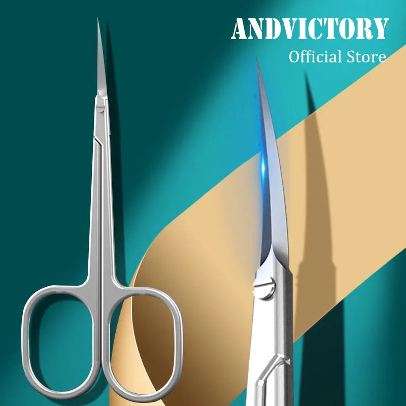 1Pcs Cuticle Scissors Professional Manicure Small Scissors Dead Skin Remover for Nails Art Stainless Steel Cuticle Cutter Leedoar