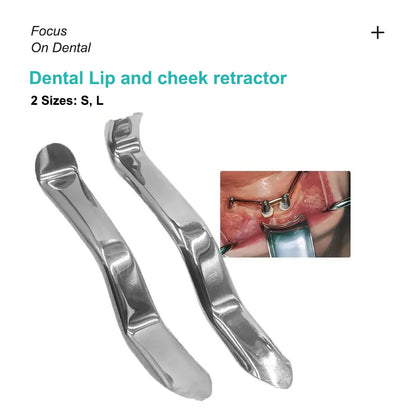 1 pieza de retractor de labios y mejillas dental de Minnesota, instrumento de apertura de boca para implantes, retractor oral de acero, herramientas para dentistas 