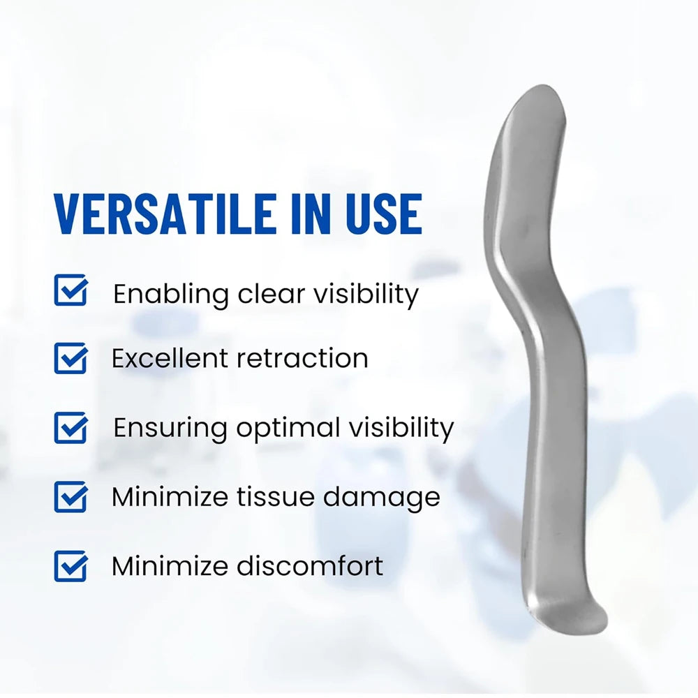 1 pieza de retractor de labios y mejillas dental de Minnesota, instrumento de apertura de boca para implantes, retractor oral de acero, herramientas para dentistas 