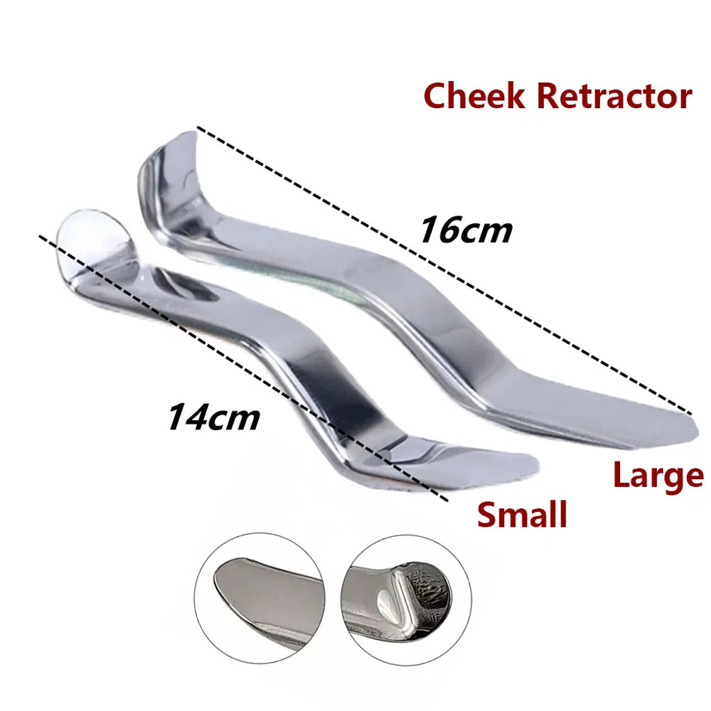 1 pieza de retractor de labios y mejillas dental de Minnesota, instrumento de apertura de boca para implantes, retractor oral de acero, herramientas para dentistas 