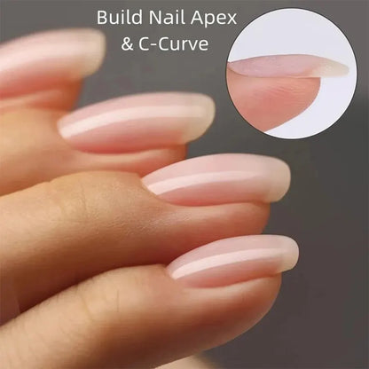 1pc 10ml Clear Building Nail Gel Nail Polish For Strengthener Gel Extension Gel Base Coat In A Bottle Soak Off UV LED Gel Nail Leedoar