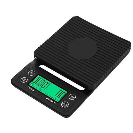 1pc Black Precision Coffee Dropping Scale 0.1g Coffee Dropping Scale With Timer Digital Kitchen Scale High Precision LCD Scale Leedoar