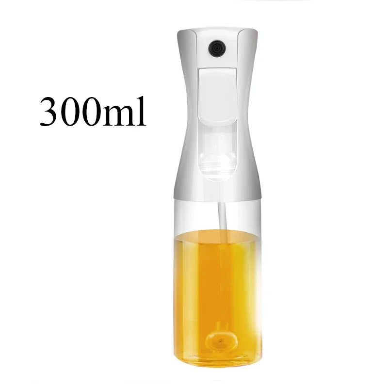 1pc Black Transparent Oil Spray Bottle for Cooking Kitchen Olive Oil Sprayer for Camping BBQ Baking Vinegar Soy Sauce Leedoar