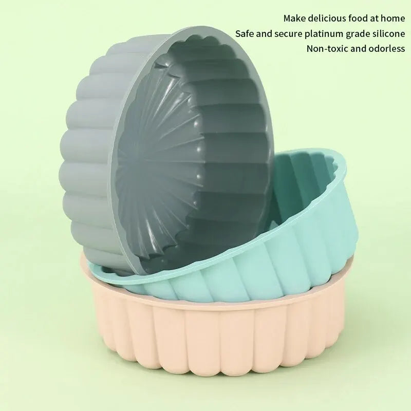 1pc Cake Mold Round Cake Pan Non-stick Cake Mold Cake Mold Baking Pans For Wedding Birthday Party DIY Baking Tool Leedoar