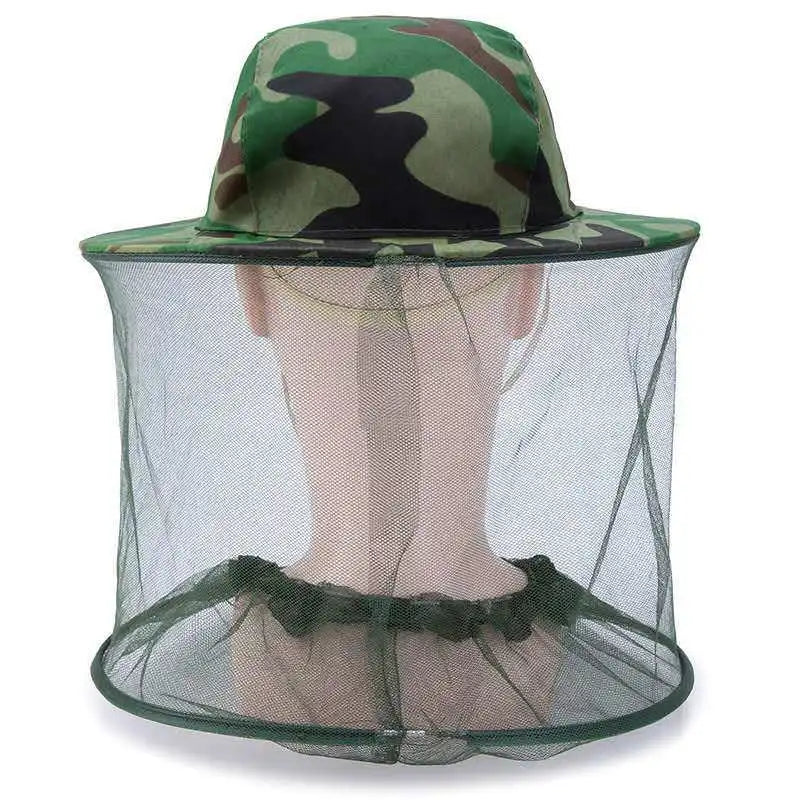 1pc Camouflage Beekeeping Hat with Mosquito Netting - Outdoor Anti-Mosquito Shawl Hat, Ideal for Fishing and Sun Protection, Mad Leedoar