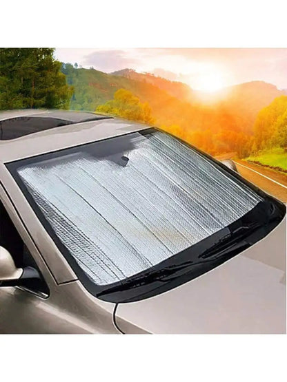 1pc Car Sunshade Block Snow Block Frost Car Jacket Front Glass Sun Protection Heat Shield Car Cover Antifreeze Snow Block Leedoar