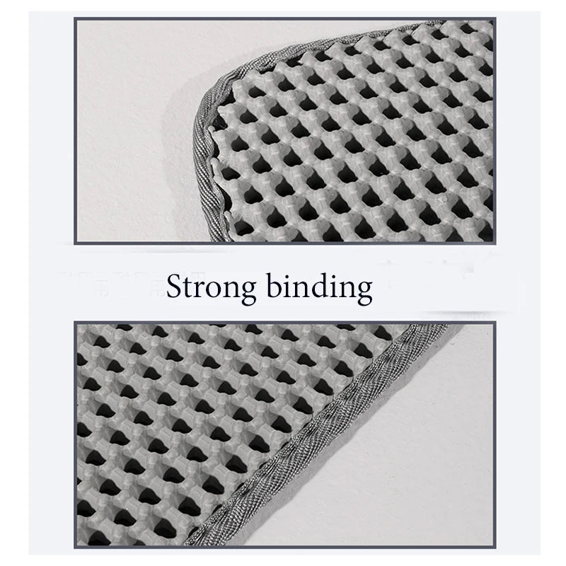 1pc, Cat Litter Mat, Cat Waterproof Litter Trapping Mat,Double Layer Filter Washable Non Slip Cat Mat For Cleaning, Pet Supplies Leedoar