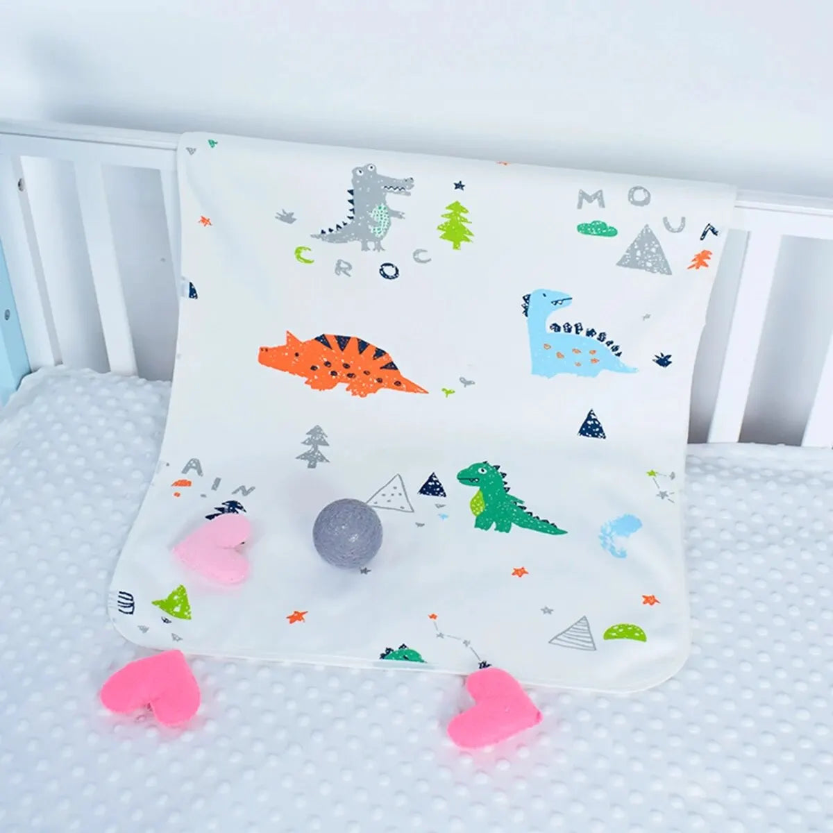 1pc Changing Mat Cotton Printing Bamboo Inner Portable Storage Nappy Pad Waterproof Cover Mattress For Baby