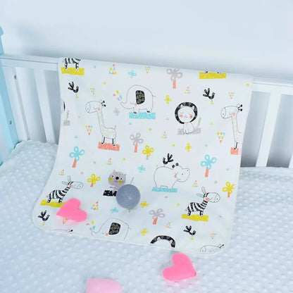 1pc Changing Mat Cotton Printing Bamboo Inner Portable Storage Nappy Pad Waterproof Cover Mattress For Baby