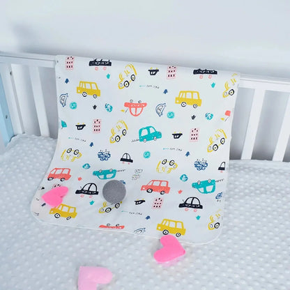 1pc Changing Mat Cotton Printing Bamboo Inner Portable Storage Nappy Pad Waterproof Cover Mattress For Baby