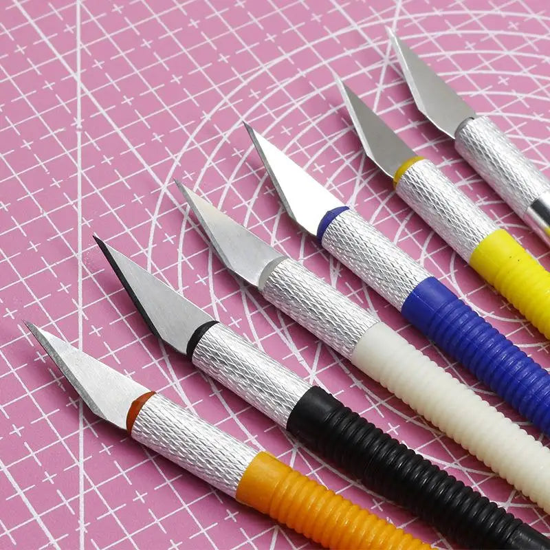 1pc Cutter Knife Art Utility Knife Pen Sword Cut Stickers Scrapbooking Cutting Tool Hand Account Sword School Supplies DIY Craft Leedoar