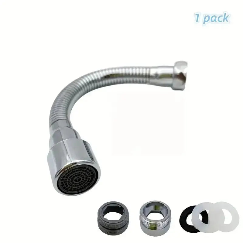 1pc Faucet Extension Pipe Universal Water Outlet Nozzle Extension Device Splash Proof Extension Pipe Can Be Shaped and Bent Leedoar