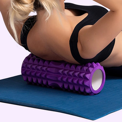 1pc Foam Massage Roller, Hollow Yoga Column Fitness Equipment for Muscle Massage, Physiotherapy and Sports Rehabilitation, Rolle Leedoar