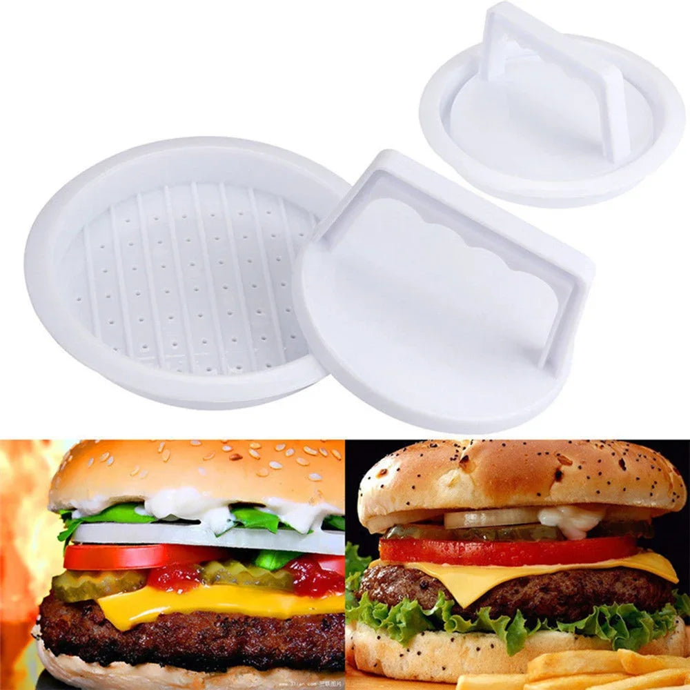 1pc Hamburger Press Stuffed Burger Press Plastic Meat Grill Party BBQ Burger Maker Mould Hamburger Maker Kitchen Tool Leedoar