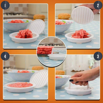 1pc Hamburger Press Stuffed Burger Press Plastic Meat Grill Party BBQ Burger Maker Mould Hamburger Maker Kitchen Tool Leedoar