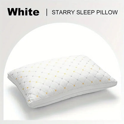1pc Hotel's Same Feather Cotton Pillow Core Three-dimensional Neck Pillow For Sleeping Bedroom Dormitory Hotel Applicable Leedoar