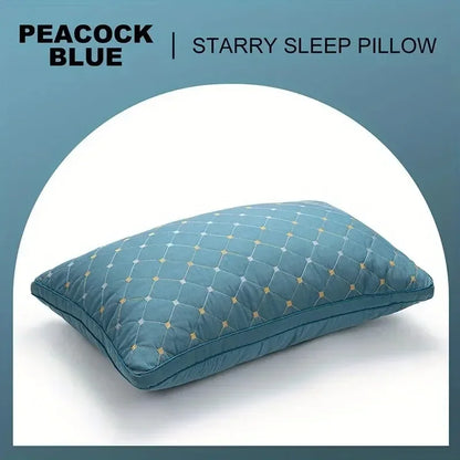 1pc Hotel's Same Feather Cotton Pillow Core Three-dimensional Neck Pillow For Sleeping Bedroom Dormitory Hotel Applicable Leedoar