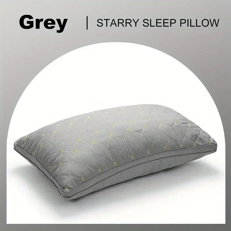 1pc Hotel's Same Feather Cotton Pillow Core Three-dimensional Neck Pillow For Sleeping Bedroom Dormitory Hotel Applicable Leedoar