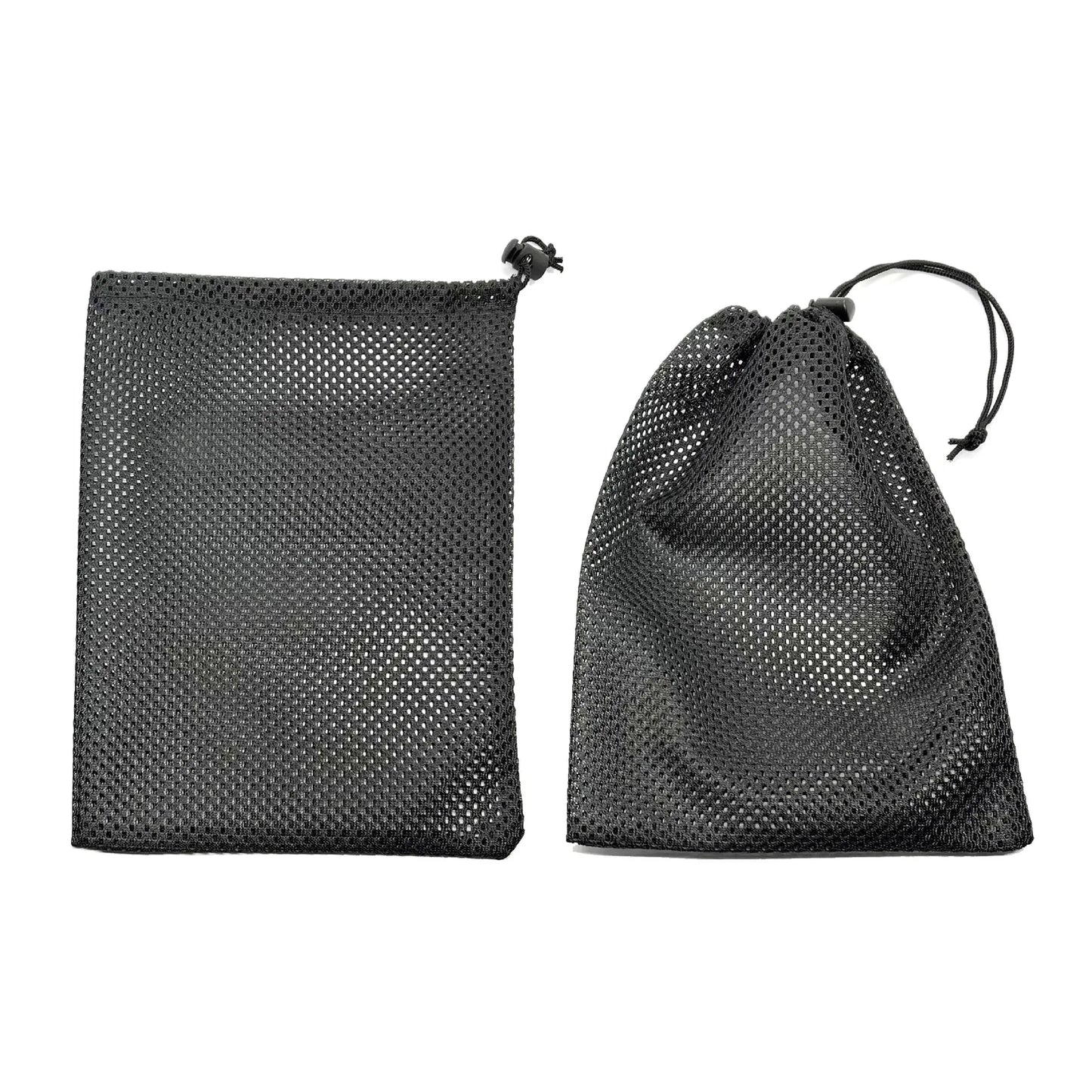 1pc Mesh Bag, Mesh Storage Bag, Polyester Bundle Pocket, Black Mesh Bag, Drawstring Mesh Bag, Drawstring Toy Bag Leedoar