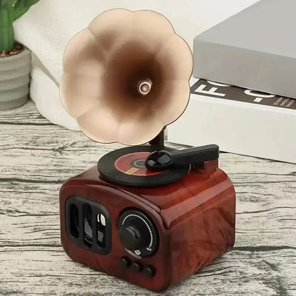 1pc, Music Box, Retro Phonograph Music Box Decoration Ornament Musical Box Table Desk Decoration Valentine's Day Gifts Leedoar