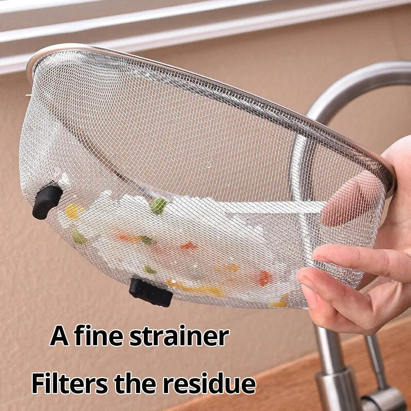 1pc Sink Triangle Drain Basket Stainless Steel Kitchen Residue Filter Net Basket Leakage Wash Vegetable Basket Storage Shelf Leedoar