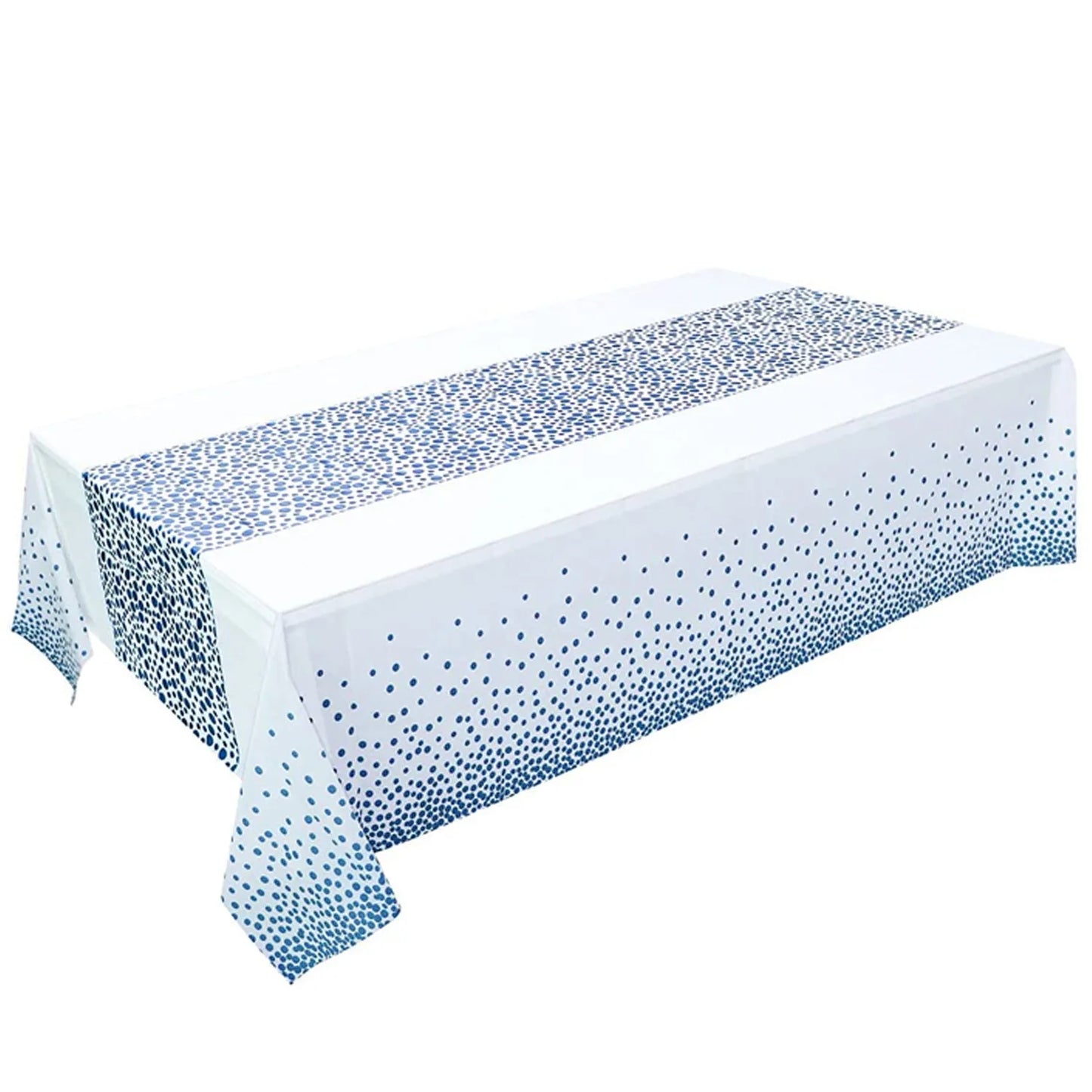 1pc Small Polka Dot Disposable Tablecloth,Thickened Waterproof PEVATablecloth, Home Wedding Birthday Party Decoration,54*108inch Leedoar