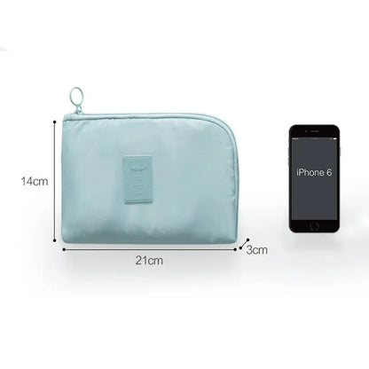 (1pc)Travel Supplies Charger, Power Bank Data Cable, Earphone Digital Bag, Large Capacity Waterproof Storage Bag