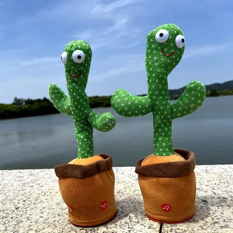 1pc USB Charging Cactus That Can Dance, Twist Cactus That Can Speak, Sing, Dance, Sway Toy Leedoar