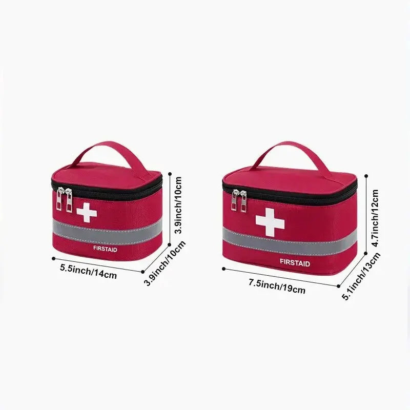 1 unidade de bolsa de armazenamento de medicamentos, bolsa de armazenamento portátil, armazenamento doméstico à prova de poeira, organizador para mesa, quarto, casa, dormitório 