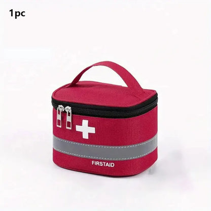 1 unidade de bolsa de armazenamento de medicamentos, bolsa de armazenamento portátil, armazenamento doméstico à prova de poeira, organizador para mesa, quarto, casa, dormitório 