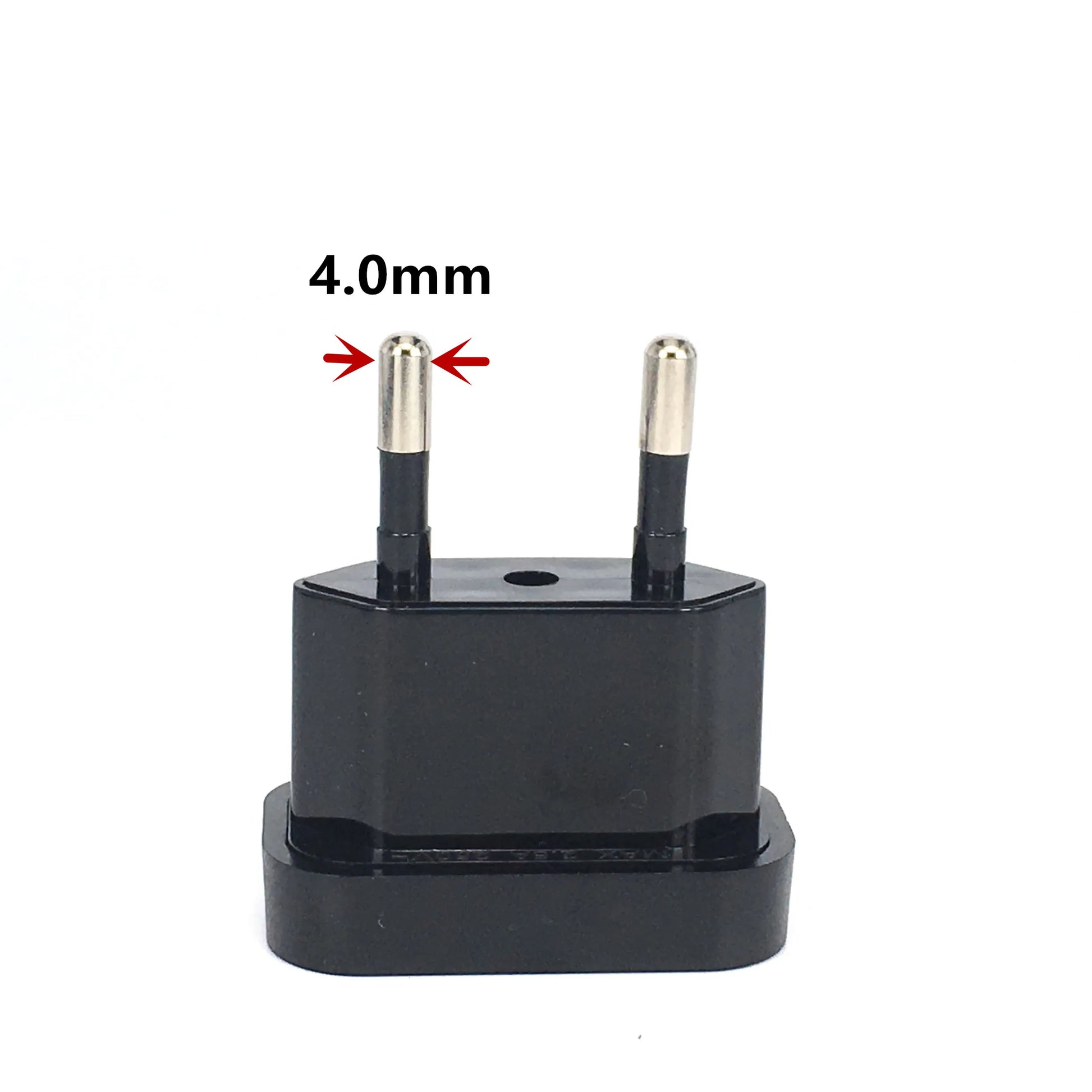 1pcs 4.0mm 4.8mm pins Safety Retardant Material Power Plug Converter Travel Adapter US to EU Europe High Power Leedoar